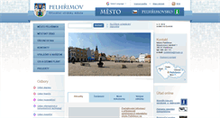 Desktop Screenshot of mestopelhrimov.cz.webhouse.cz